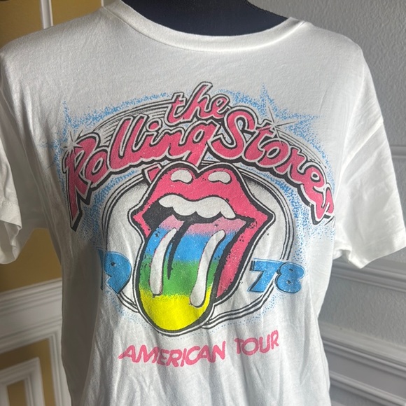 DAYDREAMER ROLLING STONES 1978 SOLO TEE IN VINTAGE WHITE - Picture 4 of 8